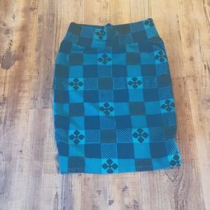 Greenish stretchy lularoe skirt